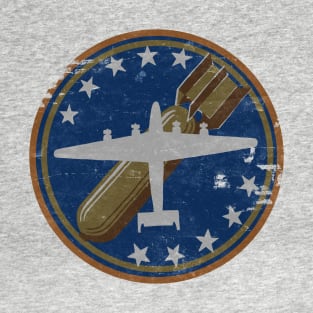 55th Bomb Wing World War 2 Squadron Bomber Patch Vintage Design T-Shirt